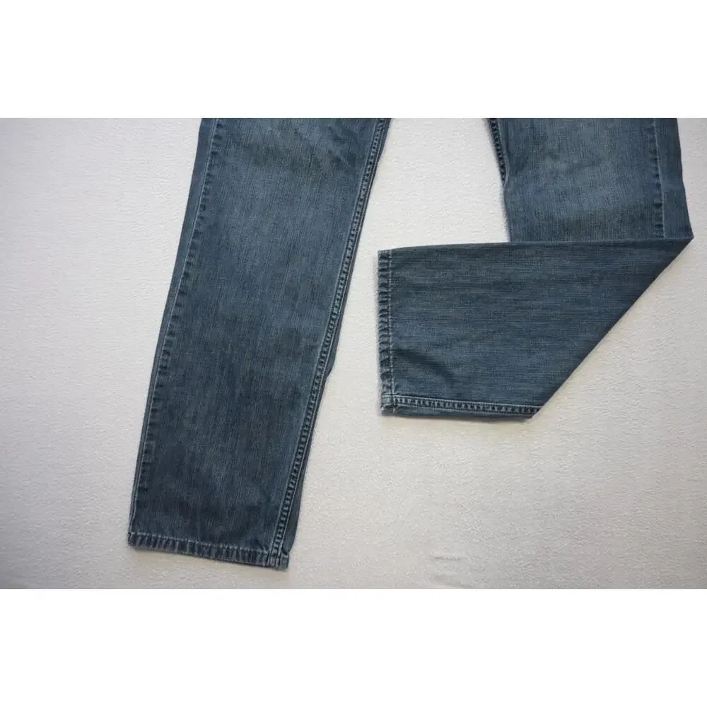 Levi's‎ 514 Straight Fit Rugged Denim Blue Jeans Mens Size 34 x 34